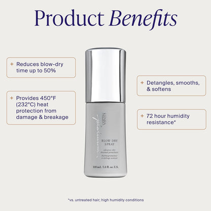 Kenra Platinum Blow-Dry Spray | Time-Saving Heat Protectant | Detangles, Smooths, and Softens | Eliminates Frizz & Resists Humidity | Medium To Coarse Hair